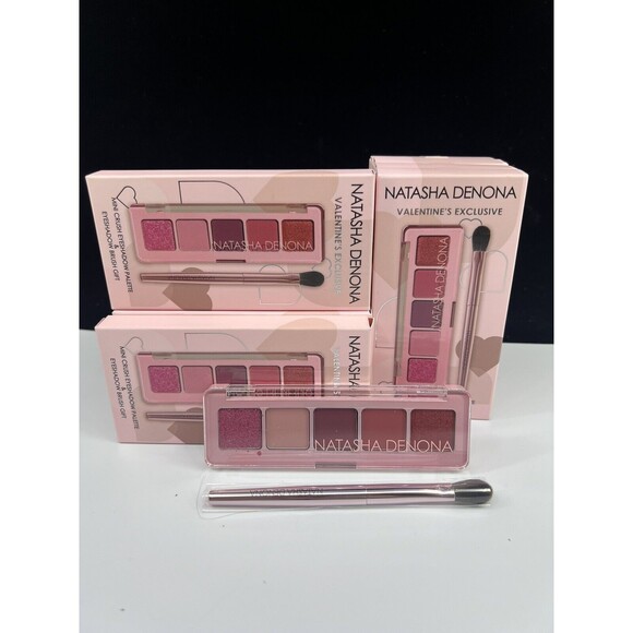 Natasha Denona Mini Crush Eyeshadow Palette Valentines Exclusive Brush Authentic - Picture 13 of 13